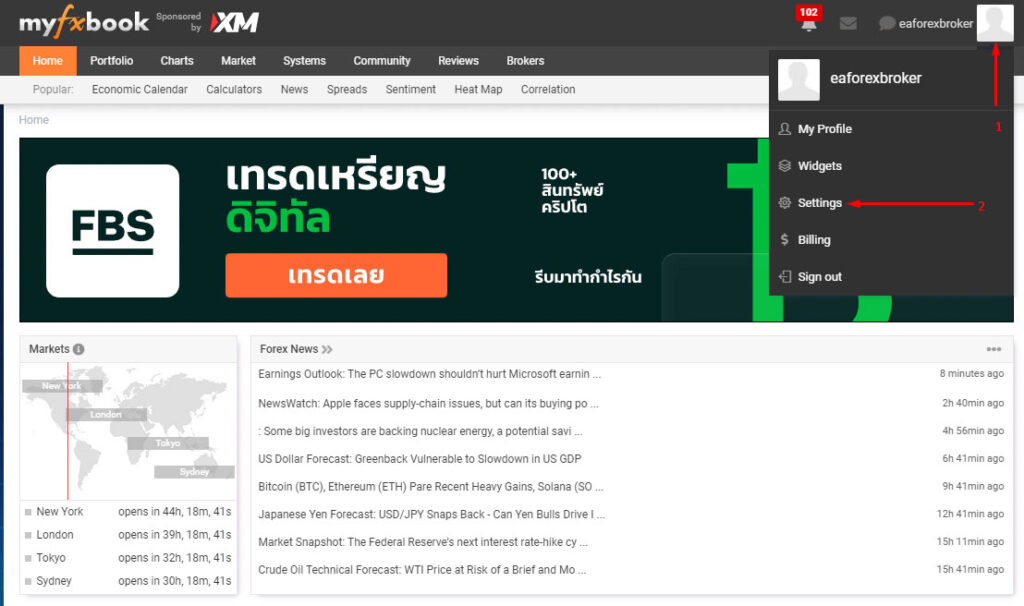 myfxbook ดูยังไง