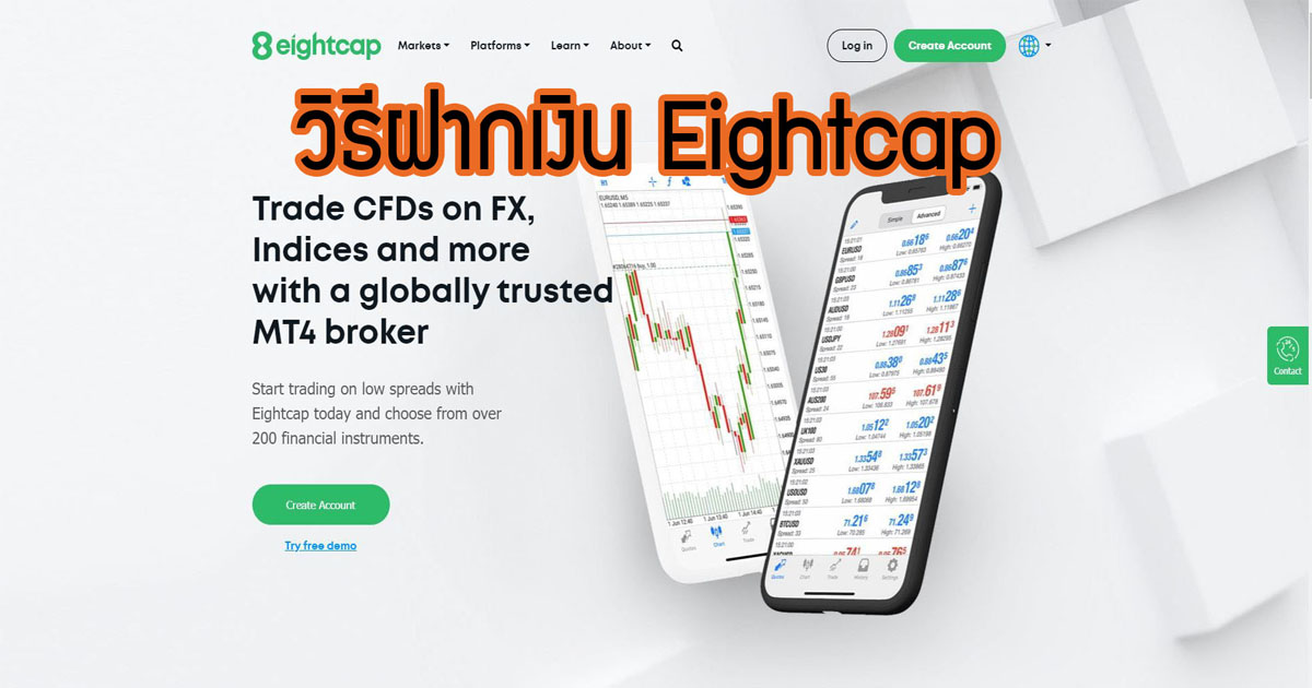 วิธีฝากเงิน Eightcap - Eaforexbroker